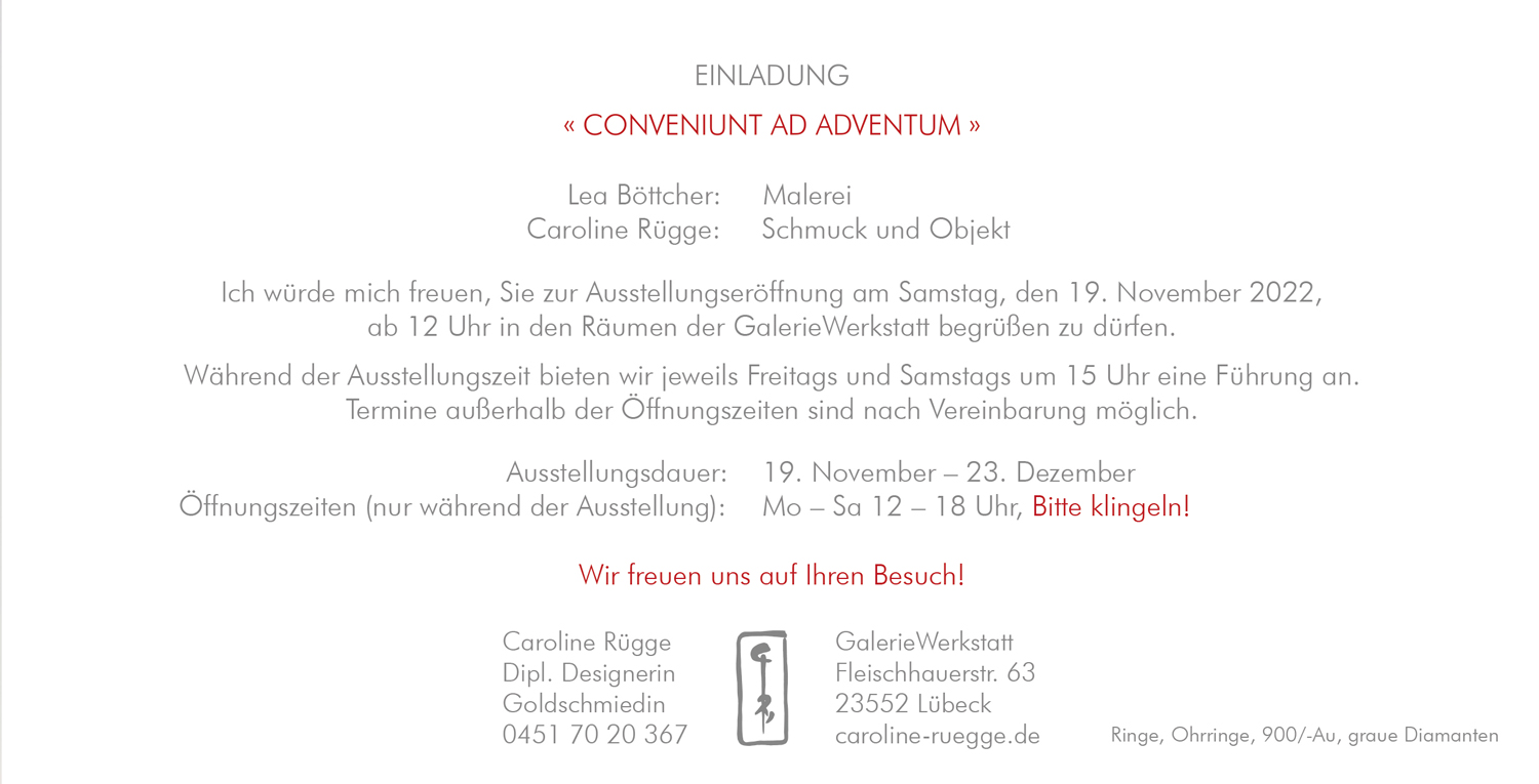 Galeriewerkstatt Rügge - Aktuelles