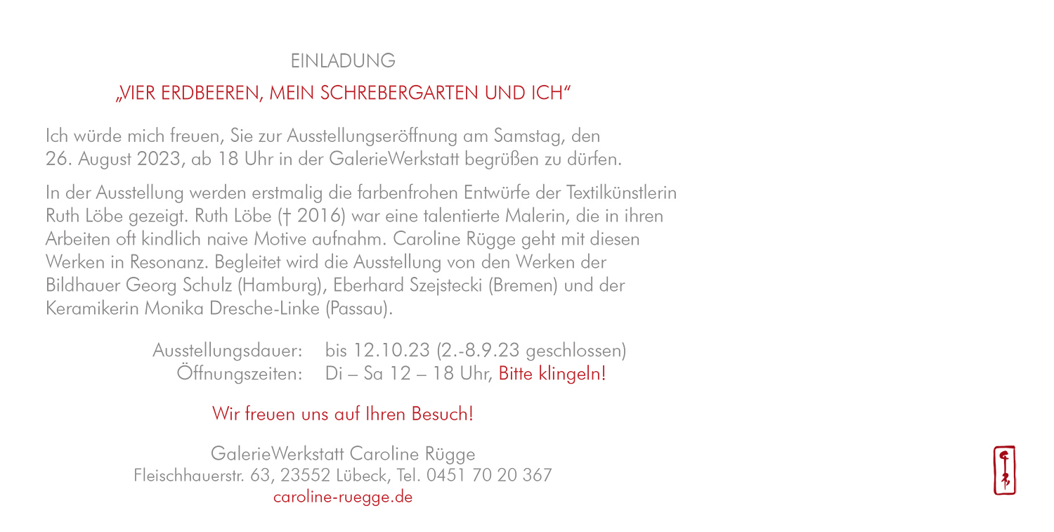 Galeriewerkstatt Rügge - Aktuelles